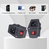 PNGKNYOCN 10A 250V Rocker Switch Power Socket Inlet Module Plug
