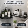 No-Drill Bathroom Shelf Wall Mounted Shower Storage Rack
