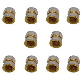 Pack of 10 Clamping Rings Screw Fitting Transition with Internal Thread 16 x 1/2 Inch