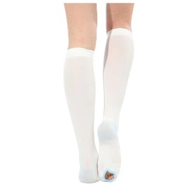Voeveg Anti Embolism Ted Hose Compression Stockings Women Socks Men 15-20 Mmhg Knee High Medical Grade Support Thin Open Toe Varicose Veins Edema Post Surgery Compression Socks Women Plus Size S