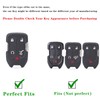 Muzizyq Car Key Fob Cover Compatible for GMC, Black