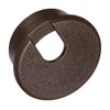 Grommet Desk Wal Brn 1-1/2in