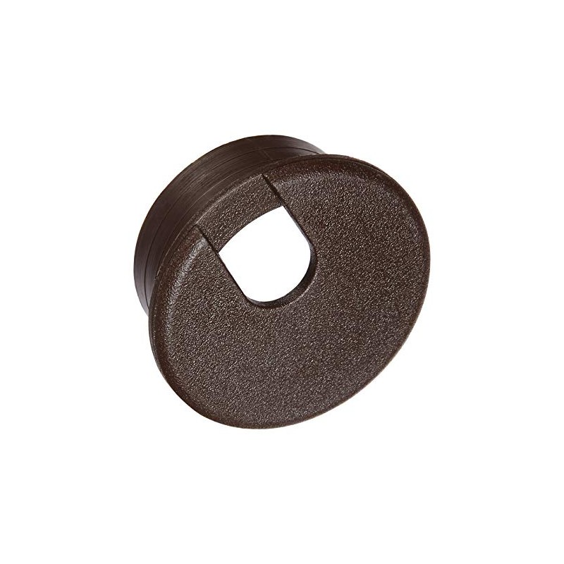 Grommet Desk Wal Brn 1-1/2in