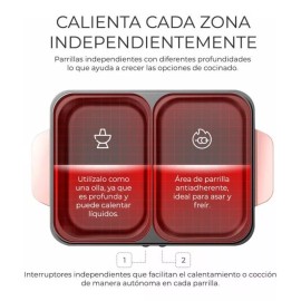 EG Cocina Eléctrica Tipo Parrilla Doble Modulo Para Hogar