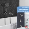 Sperwoesy Slip-On Tub Spout with Diverter, High Pressure 8 Settings
