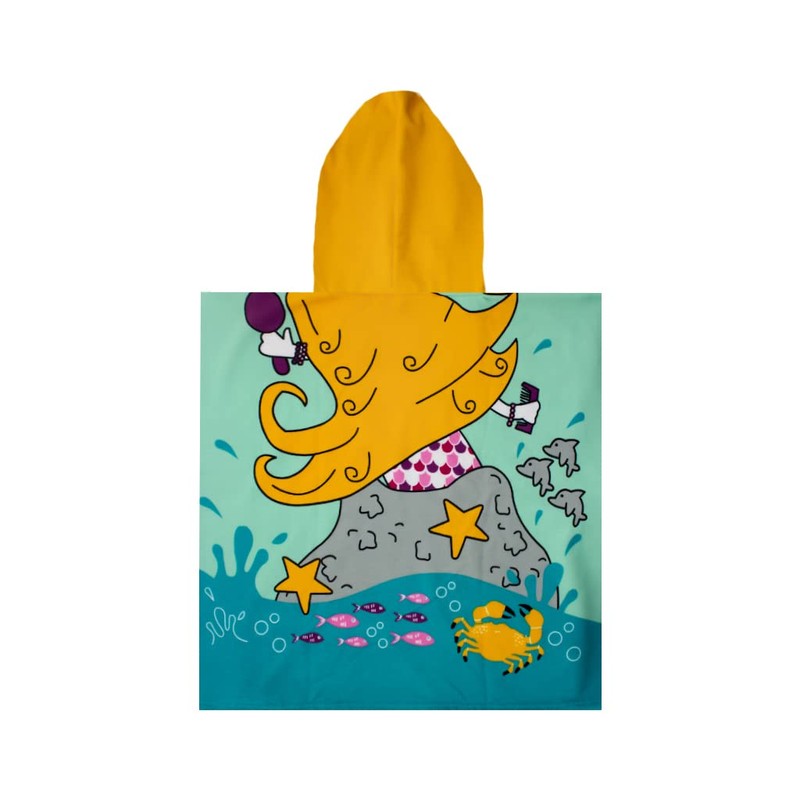 Toalla con Capucha para Bebé, Tipo Poncho con Distintos Diseños,