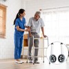 Healvian 2pcs Adjustable Walker Replacement Wheels Lightweight Aluminum Caster for