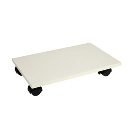 Mrxxjz Under Desk Printer Stand with 4 Wheels & Rolling Cart Design - Heavy-Duty Movable Organizer for Printer, Copier, CPU Under Desk | Space-Saving Office Shelf (34 * 29 * 6.6 White)