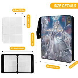 sabermaster Trading ygo Card Binder, Fits 900 Cards Card Collector Album Holder,with 50 Removable Sleeves Toys Gifts for Boys Girls