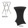 Your Chair Covers - 32 inch Highboy Cocktail Round Stretch