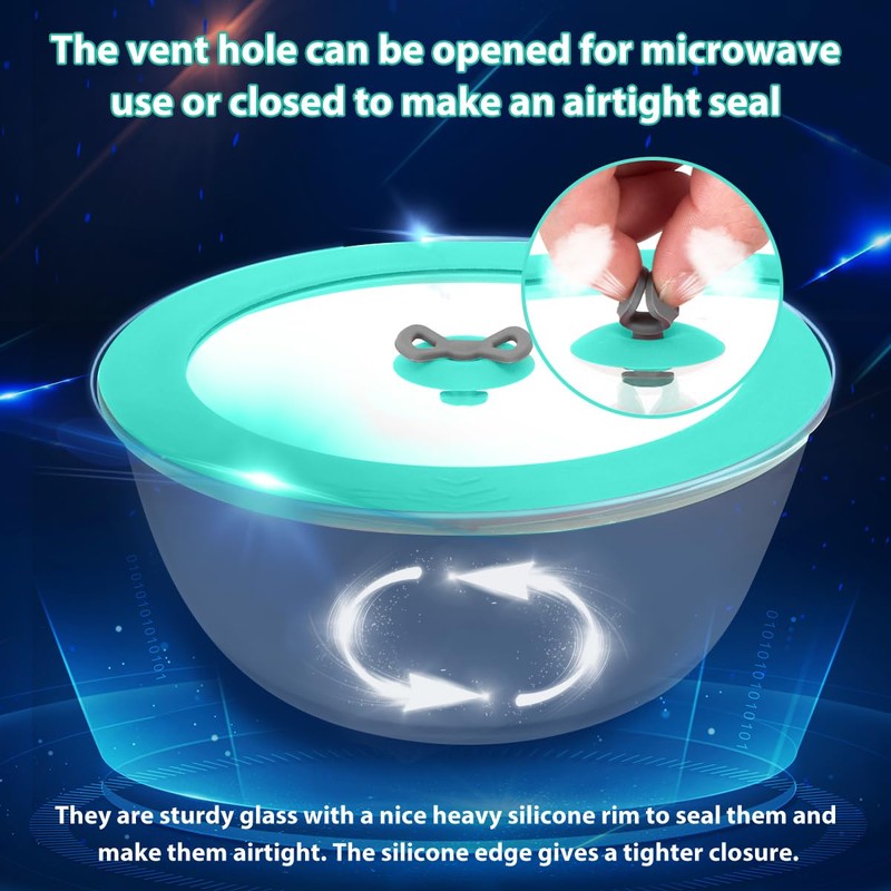 4 Pack Replacement Lids for Pyrex 7200-PC 2 Cup Glass