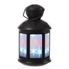 LED Lantern with Effect, Decorative Mood Lantern (Black - Coloured