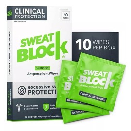 Sweatblock Toallitas Antitranspirantes Sweatblock Toallas Para El Sudor