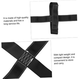 Ciieeo 1Pc Rear Wheel Fixing Strap Black Motorbike Transportation Tie Down Belt for Secure Transport Lightweight Durable Design Easy Operation for Motorcycle Parking