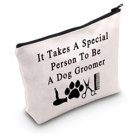 Dog Groomer Survival kit Makeup Bag Pet Grooming Gift It Takes A Special Person to Be A Dog Groomer Cosmetic Bag Gift for Dog Stylist Dog Salon Gift (U.SpecialGroomer)