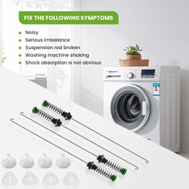 W11130362 MVWX655DW MVWC565FW Washer Suspension Rod For 11025132410 WTW5000DW W10594080 W11228718 W11033491 AP6262443 11025132411 MVWC555DW W10748956 Compatible with Whirlpool Maytag Kenmore ﻿