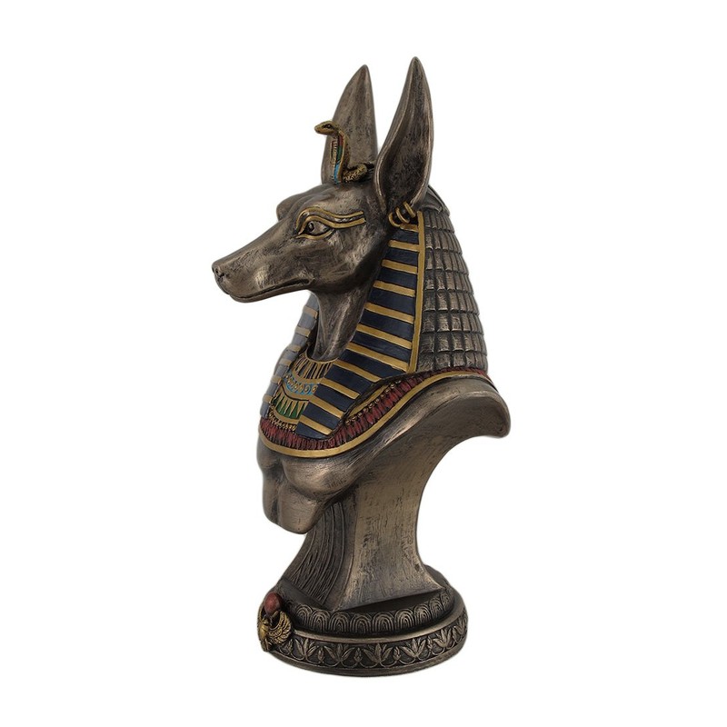 Veronese Design Ancient Egyptian Jackal God Anubis Bronze Finished Bust