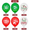 Vinsani 25pcs Christmas Party Balloons Decoration Set 12 Inch Latex
