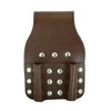 BBI Brown Heavy Duty Leather Double Tool Pouch Frogs Spanner