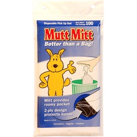 Mutt Mitt Dog Waste Pick Up Bag, 100-Count