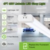 hykolity 4 Pack 4FT LED Shop Light, Linkable Utility Shop