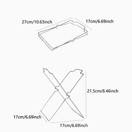 SEIWEI 1Pcs Stainless Steel Garbage Bag Hanging Rack Foldable Garbage Bag Holder, Trash Bag Holder Kitchen, Carrier Bag Bins