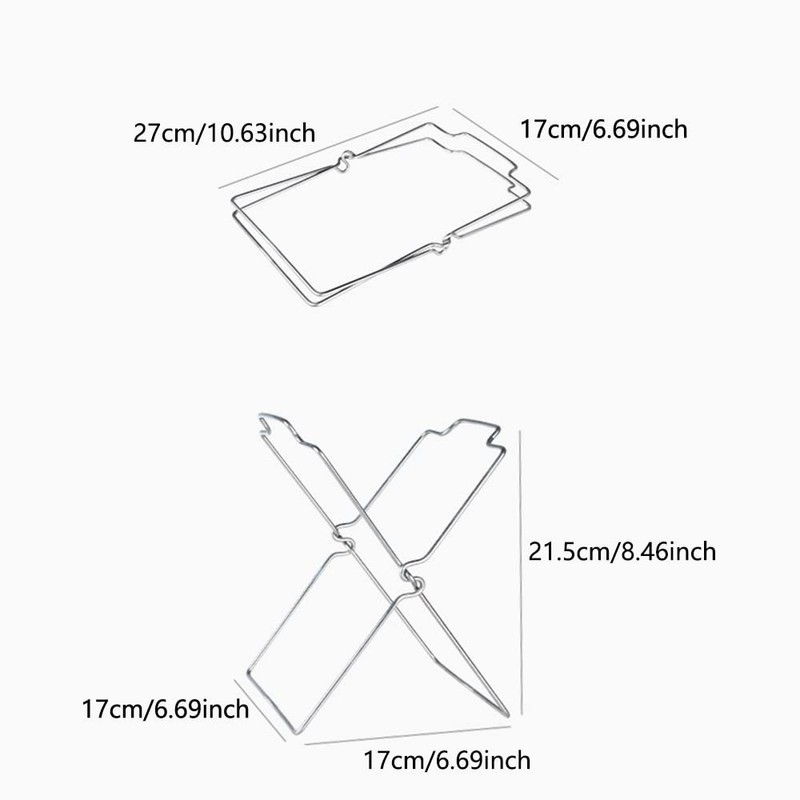 SEIWEI 1Pcs Stainless Steel Garbage Bag Hanging Rack Foldable Garbage
