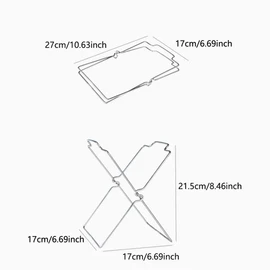 SEIWEI 1Pcs Stainless Steel Garbage Bag Hanging Rack Foldable Garbage Bag Holder, Trash Bag Holder Kitchen, Carrier Bag Bins