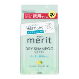 Merit Dry Shampoo Sheets, Refreshing Type, 20 Sheets