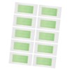 10 Piezas Papel Depilatorio de Cera Doble Cara Verde