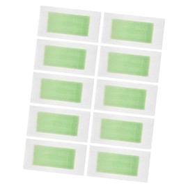 10 Piezas Papel Depilatorio de Cera Doble Cara Verde