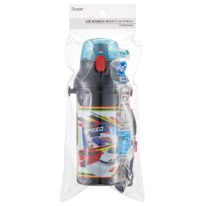 Skater PSB5SANAG-A Tomica 23 Water Bottle, 16.2 fl oz (480