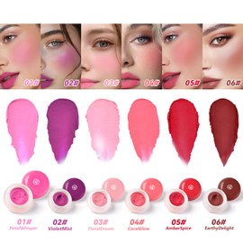 YOUNG VISION Lip & Cheek Pudding Pot – Multi-Use Soft Matte Blush, Buildable Lightweight Formula for Lips and Cheeks, 5g