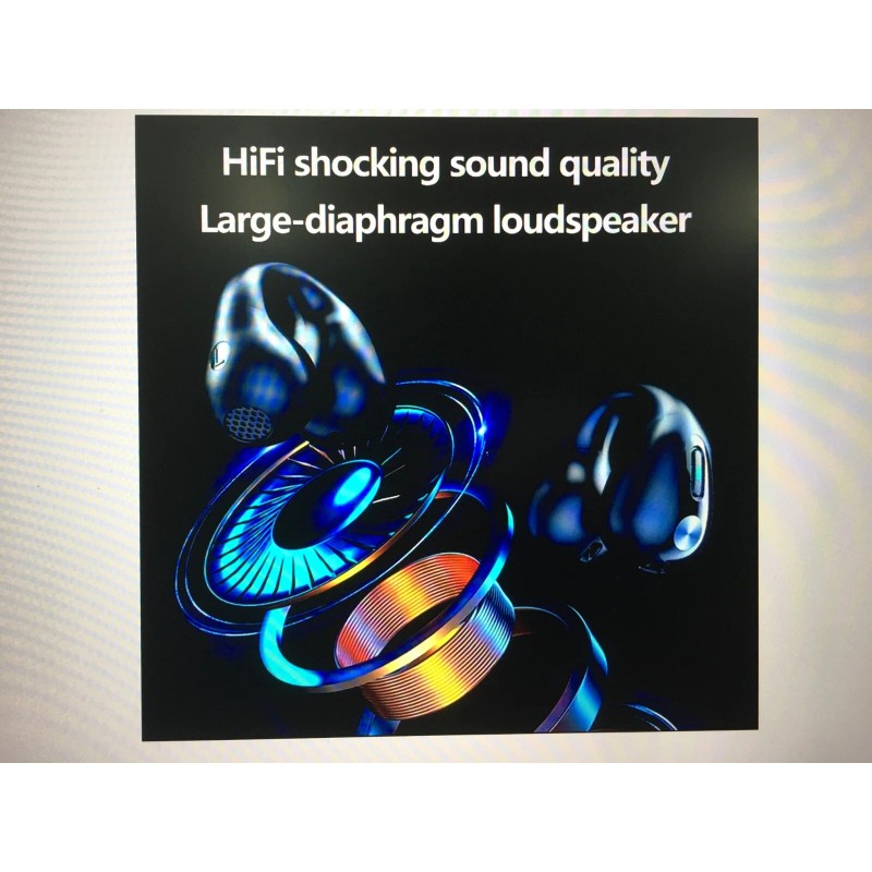 Ring EAR Earbuds Wireless Bluetooth, Q80 Ring clip protection Earbuds