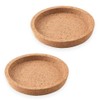 2 x Deep Round Cork Coasters 10cm Diameter 365+ Replacement