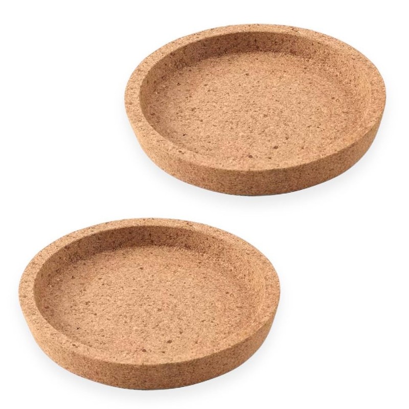 2 x Deep Round Cork Coasters 10cm Diameter 365+ Replacement