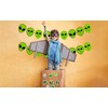 OriniPlay 300 Green Alien Theme Tattoos Temporary Stickers Suitable for