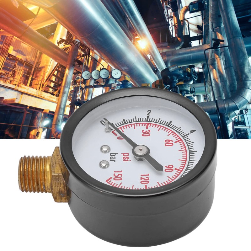 Manometro, 0‑10 Bar 0‑150 Psi Conexión G1/4in Medidor De Presion