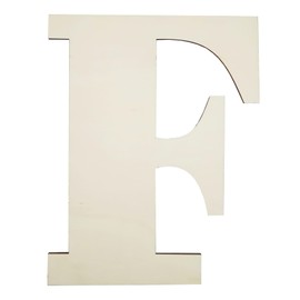 Big Unfinished Wooden Letters for Wall Decor 12 Inch Large Wooden Alphabet Blank Unfinished Wooden Letters for Craft Projects Birthday Party Wedding Wine Bar Sign - F