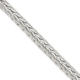 Saris and Things 925 Sterling Silver 2.5mm Diamond-cut Round Franco Chain 16 Inch