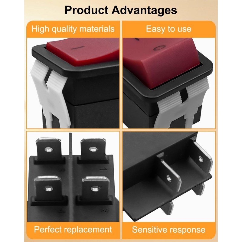HUFEWU N043321 Air Compressor Rocker Switch Fit for DeWalt D55146