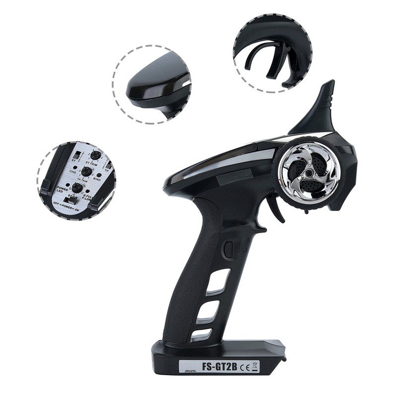 Flysky FS GT2B 2.4G 3CH LED Transmitter & Receiver for