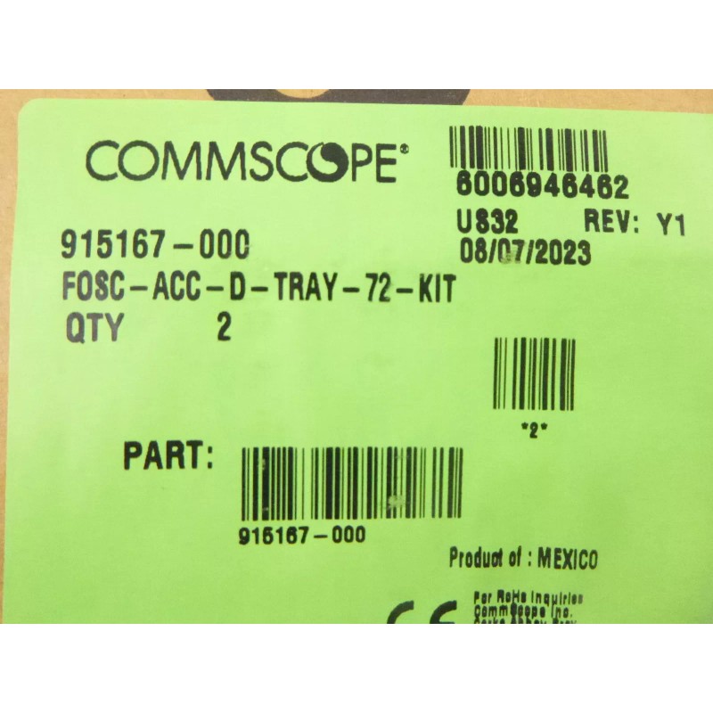 Commscope 2 Pack Commscope Splice Trays w/ 6 Modules for