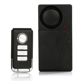 Meichoon Bike Alarm Wireless Vibration Motion Sensor with Remote Control Anti-Theft Burglar for Bicycle E-Bike Motorcycle Scooter Cart Trailer Equipment Fence 110db Super Loud