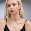 Subiceto 33Pcs Grunge Vintage Punk Necklace Jewelry Set Gothic Earrings