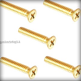 New Pack of 100 Pcs 6-32 x 1/2" inch Solid Brass Hardware Machine Screws Kit Flat Head Phillips-Drive Drive Set Warranity by Pr-Merchant