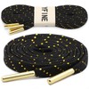 YFINE Sneakers Flat Shoe Laces: Athletic Shoelaces With Metal Tips