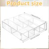 KKONHII Hair Accessories Organizer with Lid Clear Hair Tie Organizer