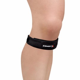 Zamst JK Band Patella Tendon Bandage - Osgood Schlatter Knee Support for Patellar Tendonitis - Below the Knee (M)