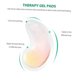 minkissy 6pcs Packs Beauty Reusable Beads Lip Pads Eye Pad Eye Bag Cold Eye Patch Under Eye Face Pad Compress Pink Child Cold Pvc